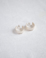 Statement Ondulée Hoops - Silver Jewellery Olivia Taylor