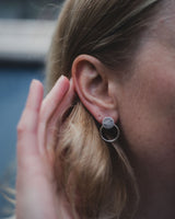Double Circle Studs Accessories Heather McDermott Silver