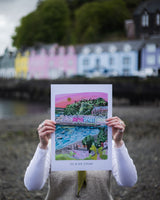 Portree Harbour Print Artwork Modge Design Studio