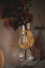 Tin Moon Hanging Tree Decoration Seasonal / Occasion Megan Fatharly