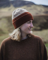 Double Dott Hat - Rust & Sand Knitwear Rosana Expósito