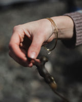 By The Sea Brass Bangle Jewellery Kelpi Studio