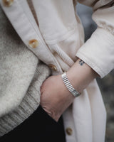Classic Ondulée Bangle - Silver Jewellery Olivia Taylor