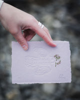 Pink Skye Bird Embossing Artwork Megan Fatharly