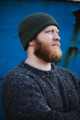 Lambswool Beanie - Moss Green Knitwear Scarlet Knitwear