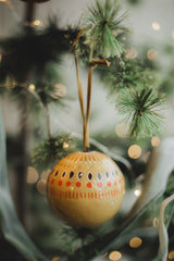 Yuletide Gold Christmas Baubles – Set of Three Homeware East End Press