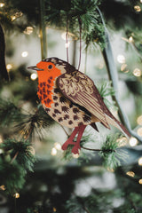 Winter Birds Paper Tree Decorations Set of 4 Seasonal / Occasion East End Press