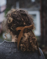 Knitted Hair Ribbon – Camel Accessories Rosana Expósito