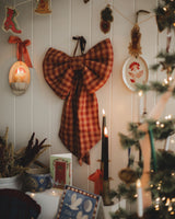 Large Linen Gingham Bow Homeware The Primitive Home
