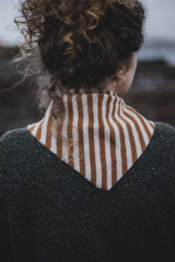 Stripe Neckerchief - Oatmeal & Sand Accessories Scarlet Knitwear