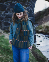 Scarf Garden – Olive, Ink & Rosehip Knitwear Hilary Grant