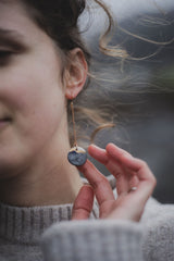 Smokey Long Drop Earrings Jewellery Tiera Jewellery