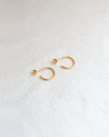 Small Hoop Earrings Jewellery Jen Carter Pearson Yellow gold plated