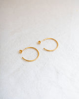 Large Hoop Earrings Jewellery Jen Carter Pearson Yellow Gold Plated
