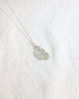 Skye Sea Glass Wire Necklace – Silver Jewellery Rois Seaglass