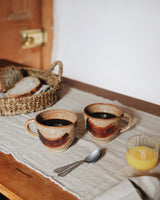 Rust Brushstroke Mug Homeware Naomi Grace Ceramics