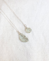 Skye Sea Glass Wire Necklace – Silver Jewellery Rois Seaglass