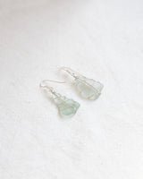 Skye Sea Glass Wire Earrings – Silver Jewellery Rois Seaglass