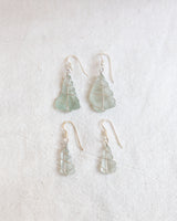 Skye Sea Glass Wire Earrings – Silver Jewellery Rois Seaglass