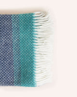 Ombre Wool Throw - Seaside Blue Homeware Tweedmill