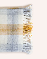 Meadow Check Wool Throw - Yellow Homeware Tweedmill
