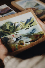 Loch Coruisk Hiker Print Artwork Phoebe Roze