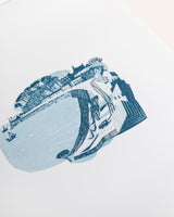 Portree In Snow Limited Edition Relief Print Artwork Philippa Thomas