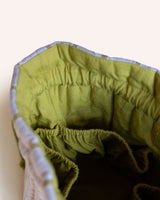 Cotton Wash Bag – Lilac Stripe Accessories The Tartan Blanket Co