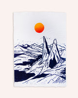 'Old Man of Storr' Lino Print Art Ludovica Perosin