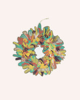 Winter Blooms Cotton Board Wreath