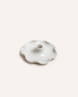 Hand Thrown Stoneware Frilly Candle Holder Homeware Botanique Workshop