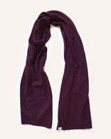 Wide Merino Scarf – Plum Knitwear Woolkind