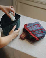 Cotton Wash Bag – Green Tartan Beauty & Wellness The Tartan Blanket Co