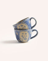 Sgraffito Floral Mug Homeware Naomi Grace Ceramics