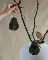 Pear Honeycomb Ornament Homeware East End Press