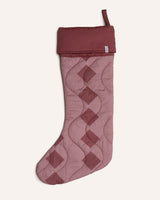 Quilted Cotton Christmas Stocking Pink Diamond Seasonal / Occasion The Tartan Blanket Co