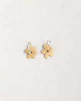 Poppy Brass and Silver Earrings Jewellery Roake