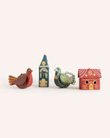 Screen-Printed Bird & House Decorations Homeware East End Press
