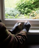 Blue Denim Lambswool Wrist Warmers Accessories Island Nation