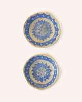 Sgraffito Floral Dish