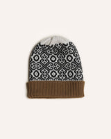 Baltic Heritage Hat – Almond/Black Knitwear Scarlet Knitwear