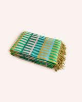 Shiel Woven Throw Green Homeware Donna Wilson