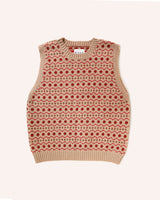 Fair Isle Cashew Sweater Vest