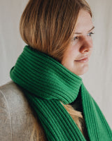 Ribbed Beacon Scarf – Oxide Green Accessories Hilary Grant