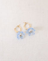 Tulip Hoops in Pale Blue Jewellery Wolf & Moon