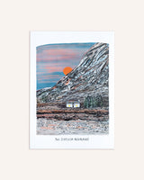 Winter Sunset in Scotland Artwork Modge Design Studio