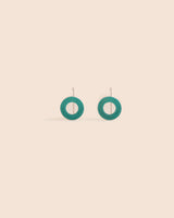 Small Washer Hook Earrings Accessories Heather McDermott Creel Green