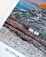 Winter Sunset in Scotland Artwork Modge Design Studio