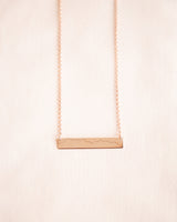 Cuillin Bar Necklace Accessories Jen Carter Pearson Rose Gold Plated