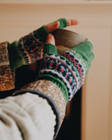 Land Fingerless Gloves - Green Knitwear Scarlet Knitwear